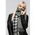  V.Fraas Patchwork Houndstooth Woven Cashmink Scarf - Demo